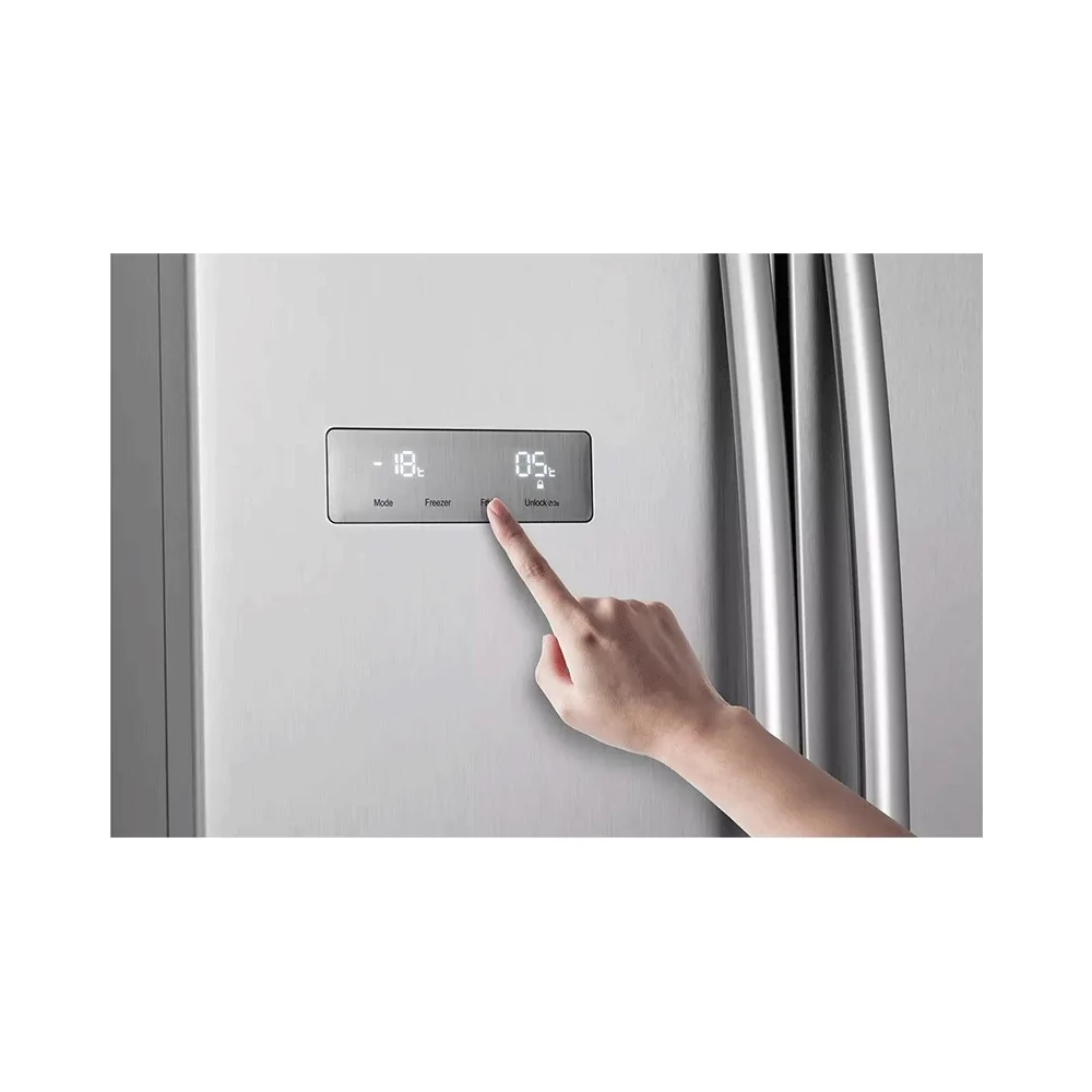 یخچال ساید بای ساید هایسنس ( نقره ایی ) چین مدل RS741 (5)