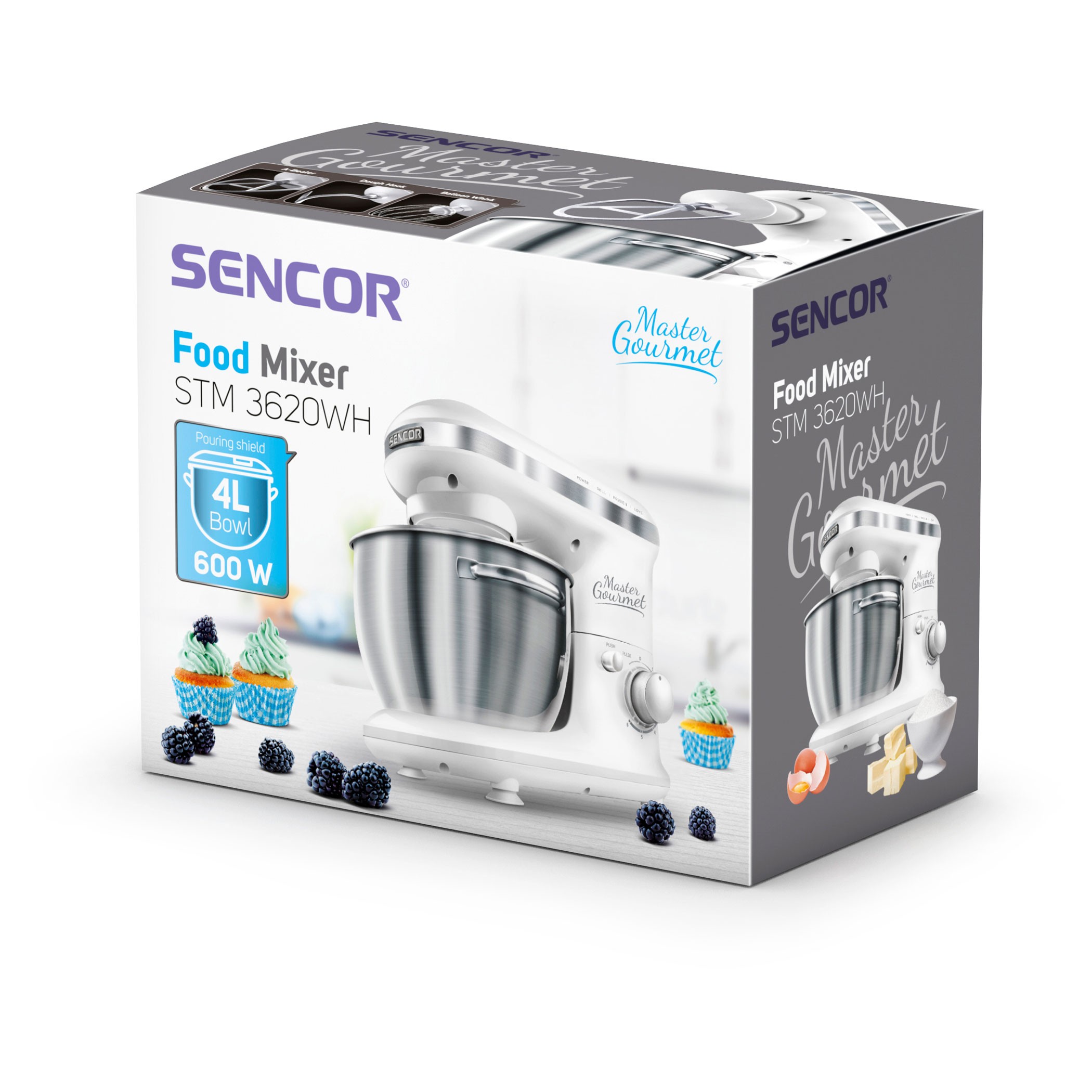 همزن کاسه دار 600 وات سنکور مدل STM 3620WH (9)